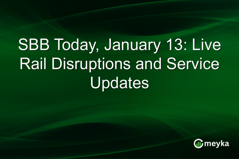 SBB Today, January 13: Live Rail Disruptions and Service Updates