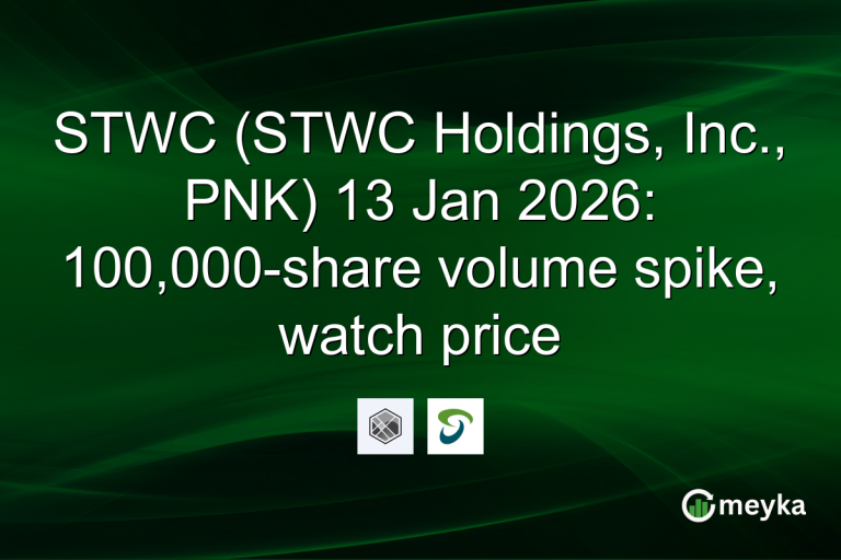 STWC (STWC Holdings, Inc., PNK) 13 Jan 2026: 100,000-share volume spike, watch price