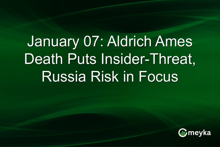 January 07: Aldrich Ames Death Puts Insider-Threat, Russia Risk in Focus