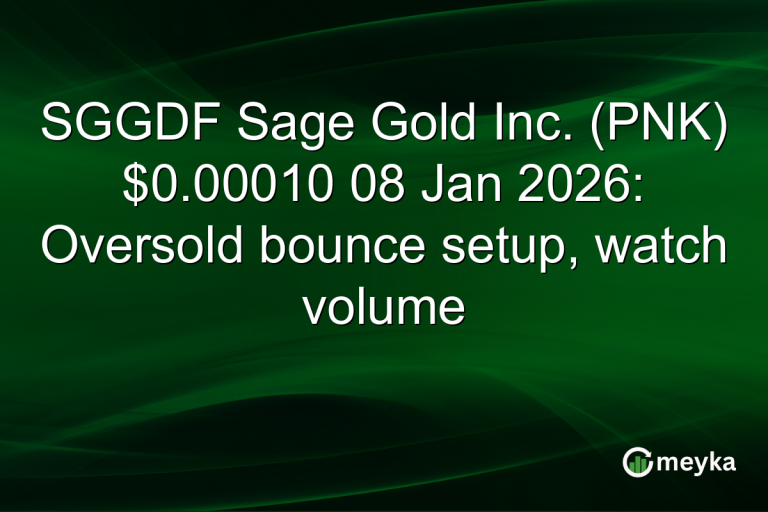 SGGDF Sage Gold Inc. (PNK) $0.00010 08 Jan 2026: Oversold bounce setup, watch volume