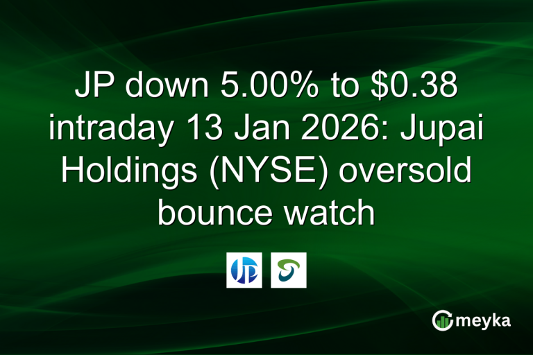 JP down 5.00% to $0.38 intraday 13 Jan 2026: Jupai Holdings (NYSE) oversold bounce watch