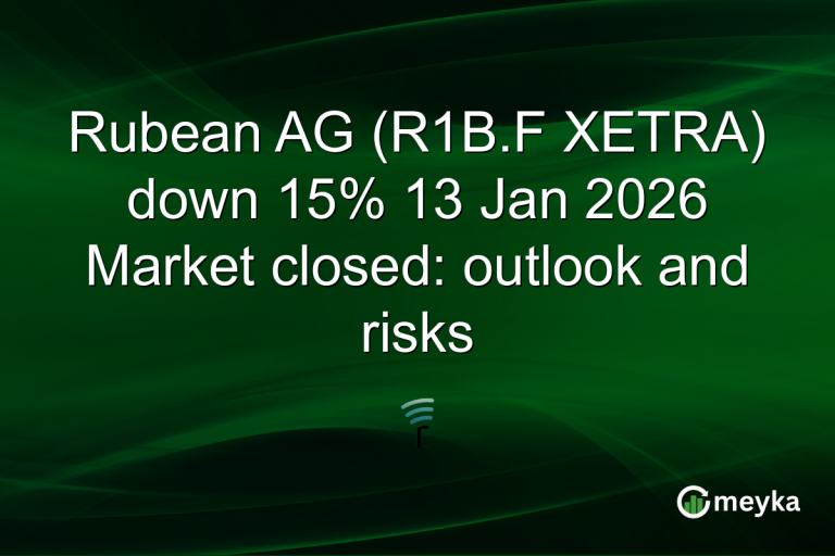 Rubean AG (R1B.F XETRA) down 15% 13 Jan 2026 Market closed: outlook and risks