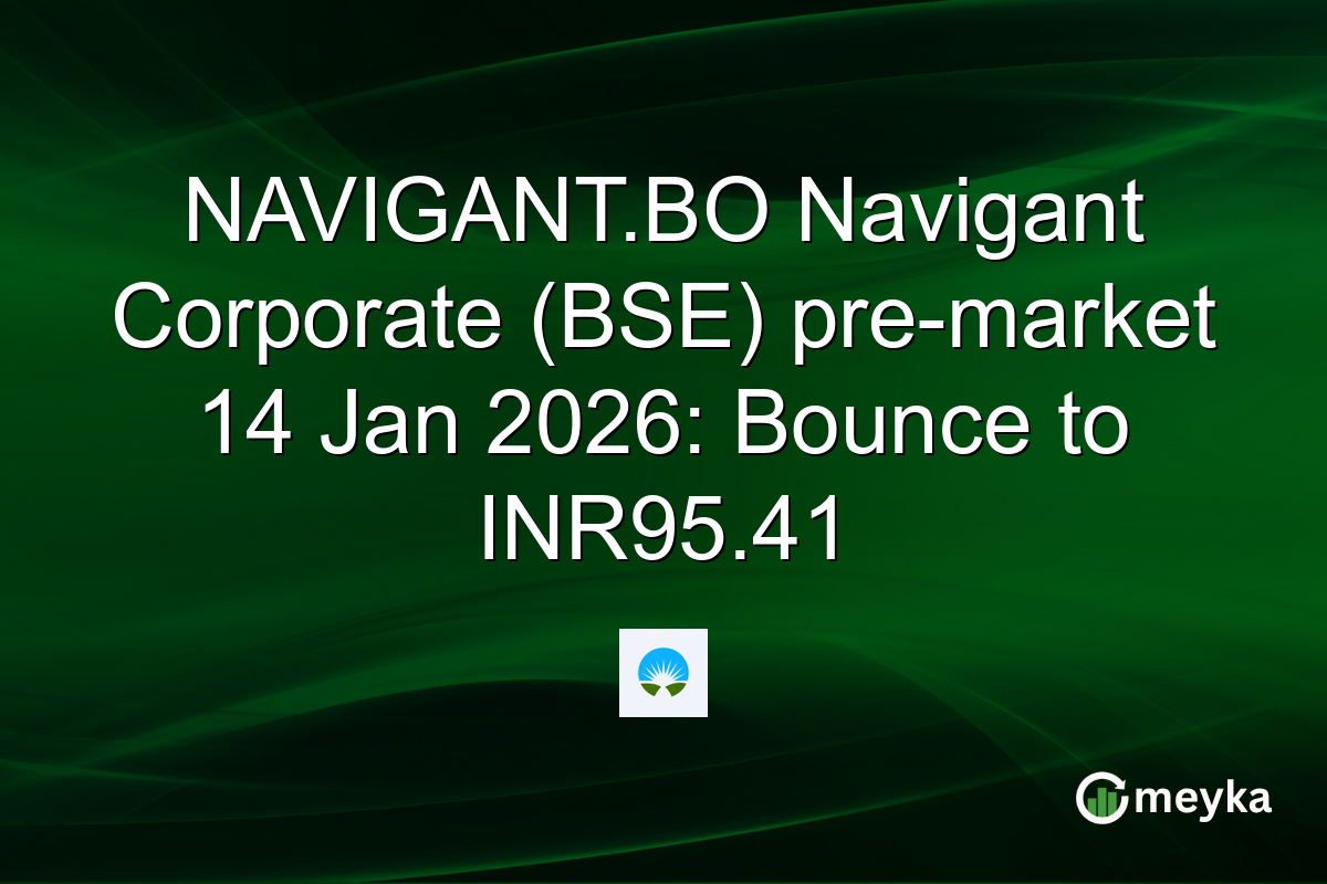 NAVIGANT.BO Navigant Corporate (BSE) pre-market 14 Jan 2026: Bounce to INR95.41