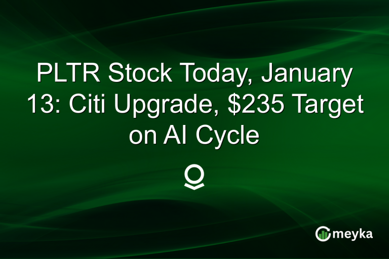 PLTR Stock Today, January 13: Citi Upgrade, $235 Target on AI Cycle