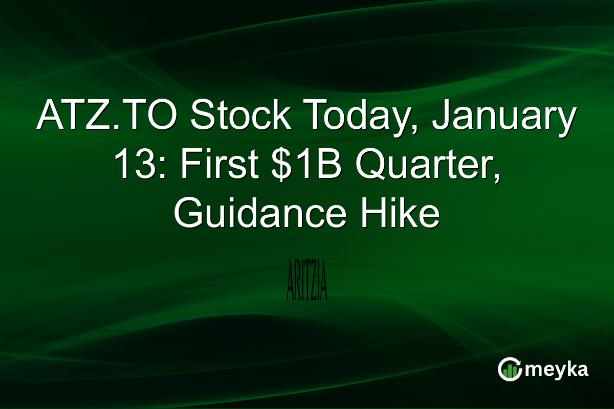 ATZ.TO Stock Today, January 13: First $1B Quarter, Guidance Hike