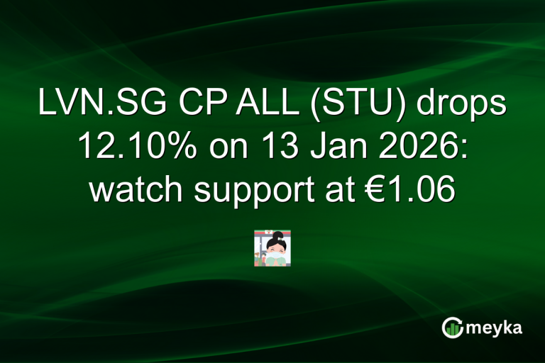LVN.SG CP ALL (STU) drops 12.10% on 13 Jan 2026: watch support at €1.06