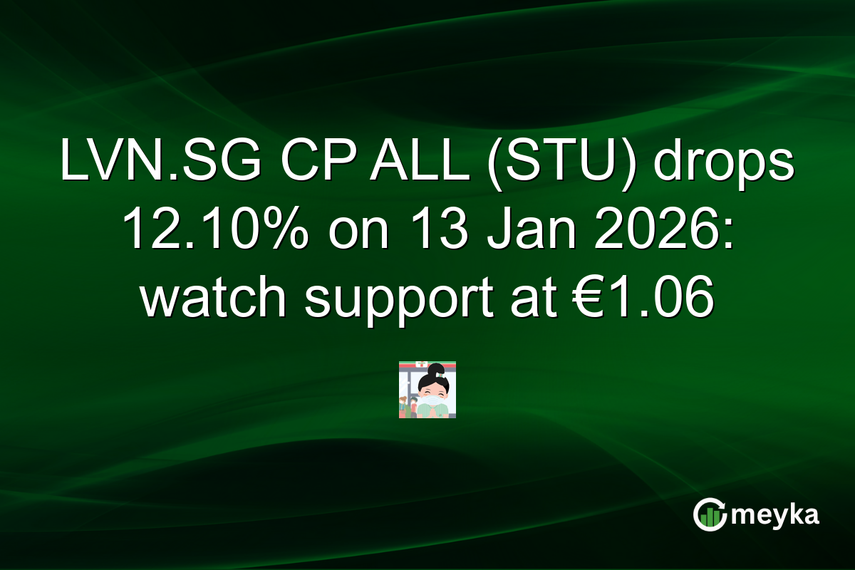 LVN.SG CP ALL (STU) drops 12.10% on 13 Jan 2026: watch support at €1.06