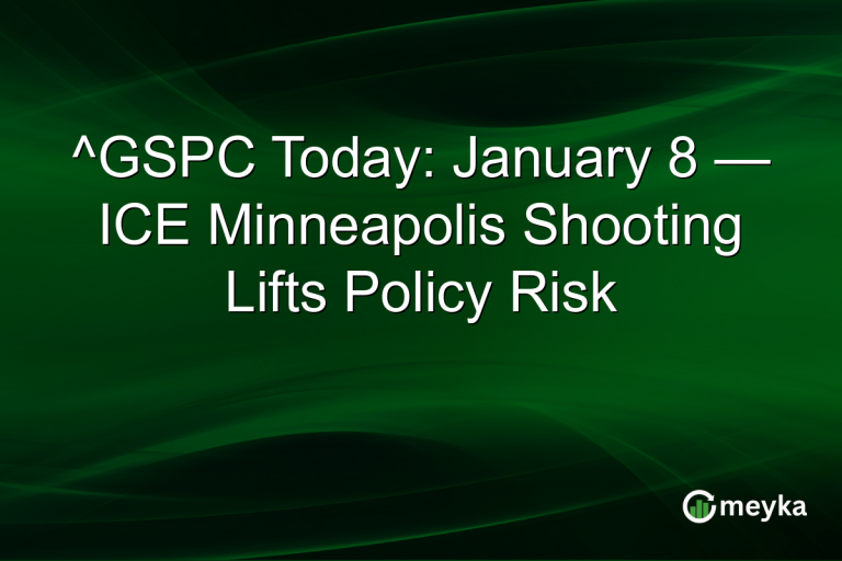 ^GSPC Today: January 8 — ICE Minneapolis Shooting Lifts Policy Risk