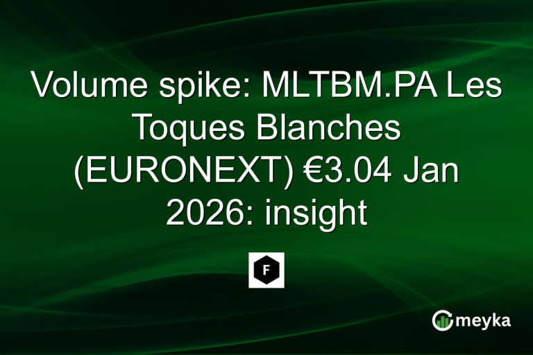 Volume spike: MLTBM.PA Les Toques Blanches (EURONEXT) €3.04 Jan 2026: insight