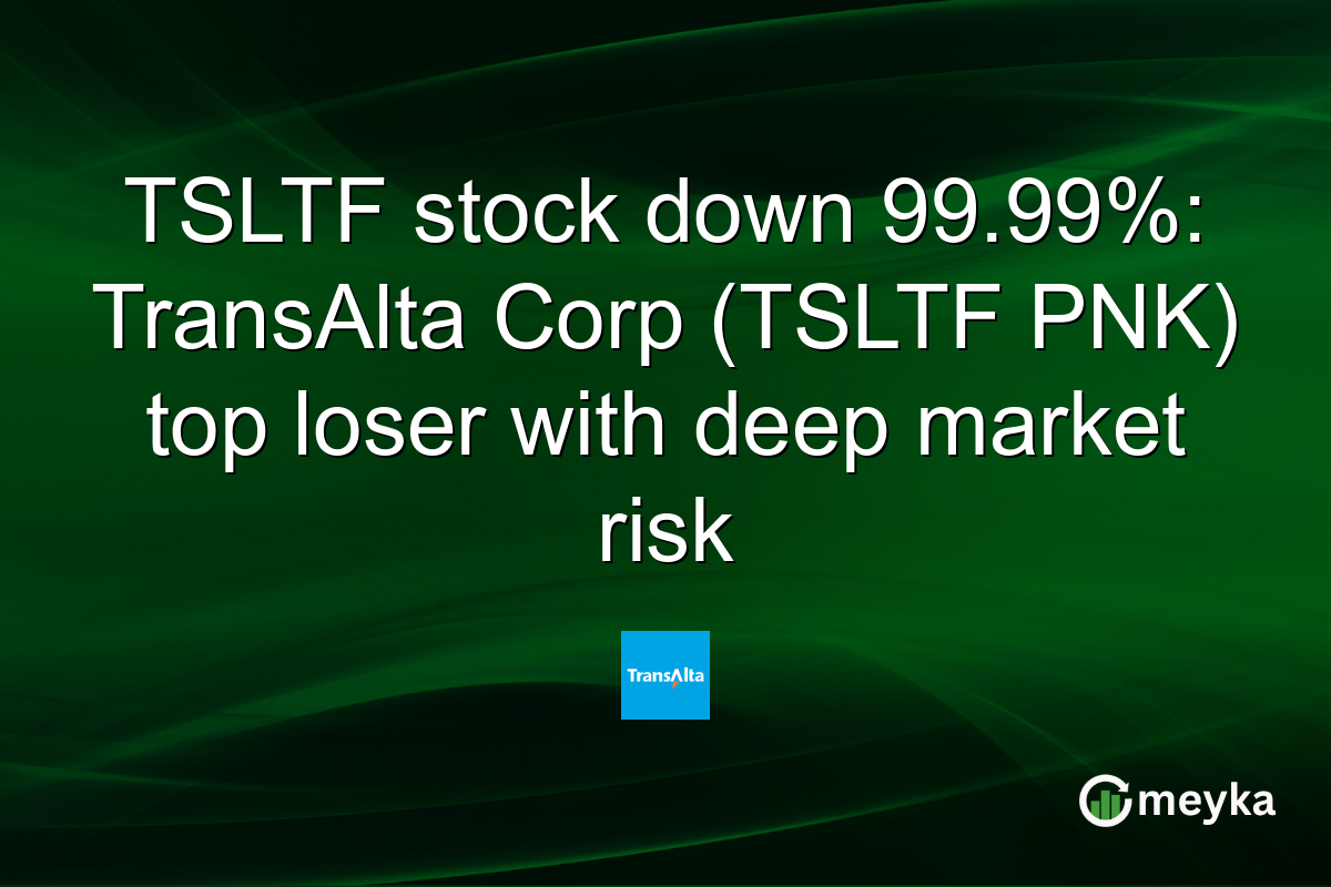 TSLTF stock down 99.99%: TransAlta Corp (TSLTF PNK) top loser with deep market risk