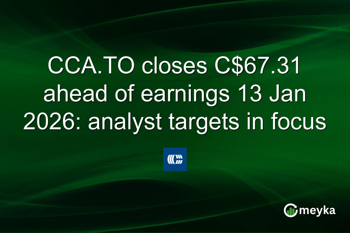 CCA.TO closes C$67.31 ahead of earnings 13 Jan 2026: analyst targets in focus