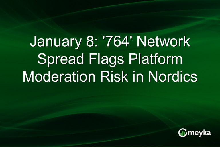 January 8: '764' Network Spread Flags Platform Moderation Risk in Nordics