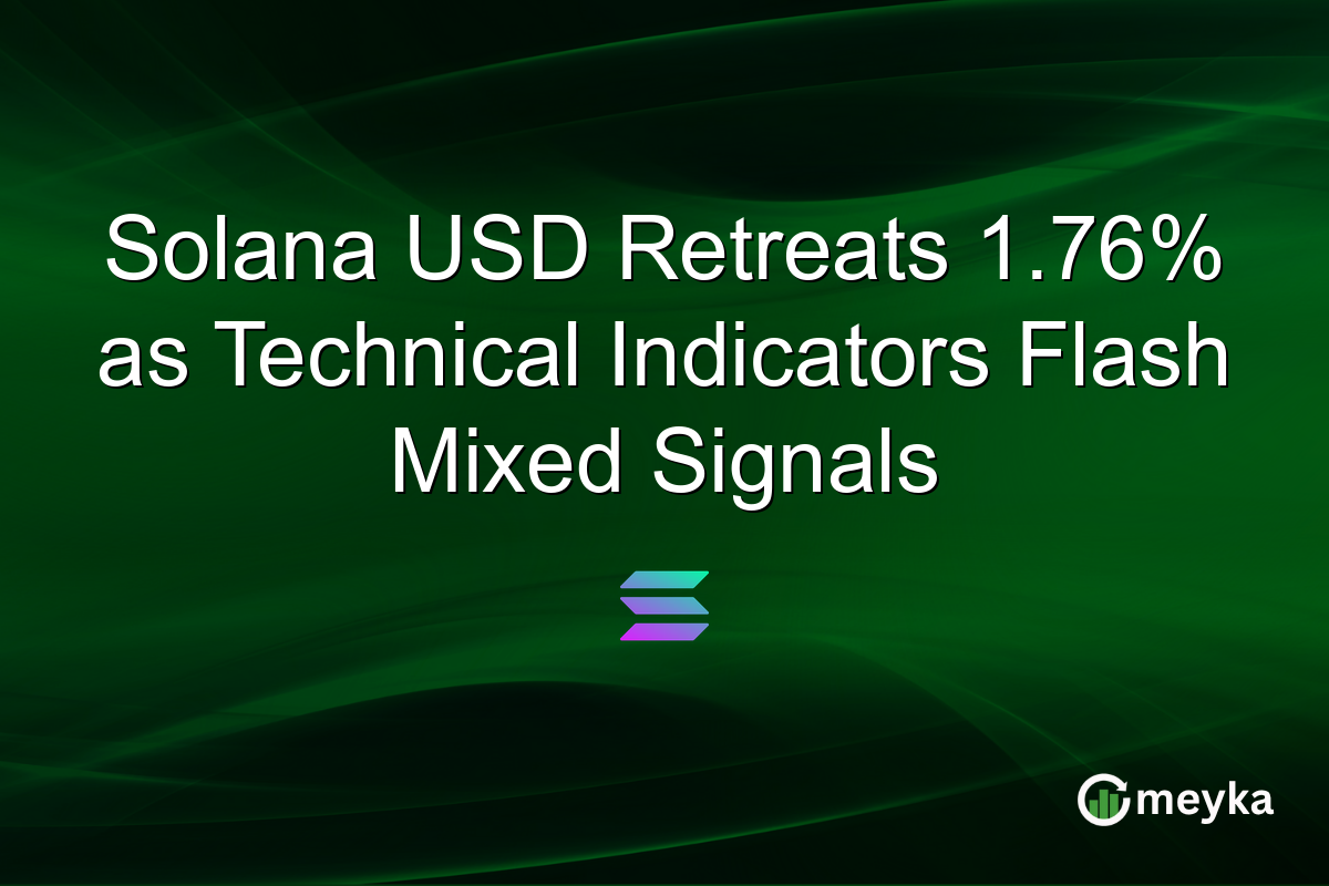 Solana USD Retreats 1.76% as Technical Indicators Flash Mixed Signals
