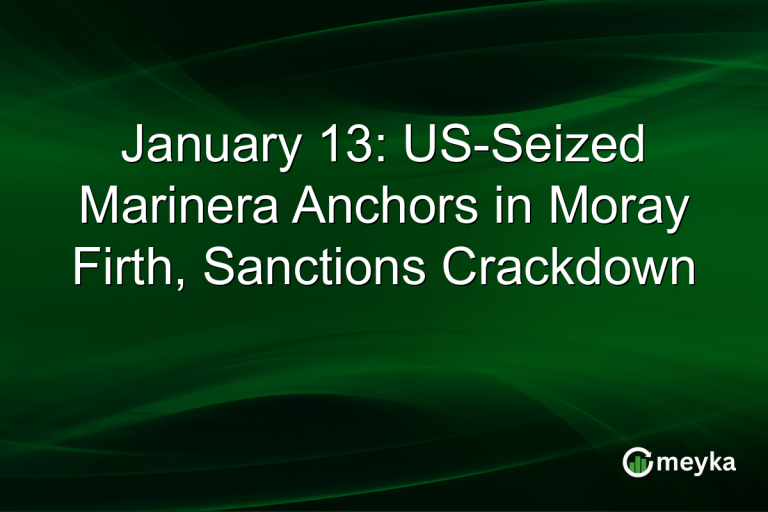 January 13: US-Seized Marinera Anchors in Moray Firth, Sanctions Crackdown