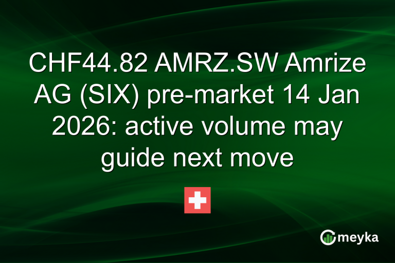 CHF44.82 AMRZ.SW Amrize AG (SIX) pre-market 14 Jan 2026: active volume may guide next move