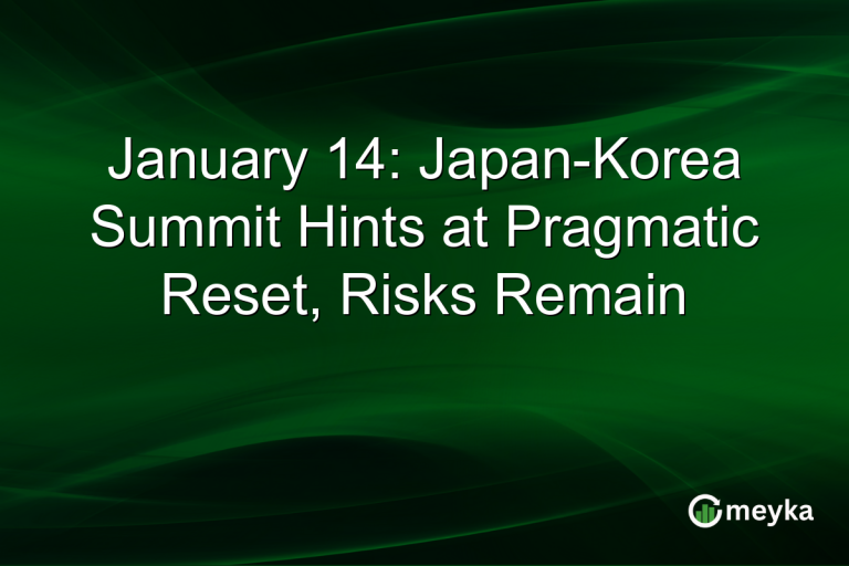 January 14: Japan-Korea Summit Hints at Pragmatic Reset, Risks Remain