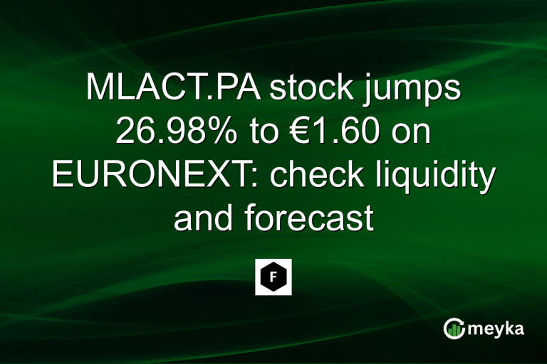 MLACT.PA stock jumps 26.98% to €1.60 on EURONEXT: check liquidity and forecast