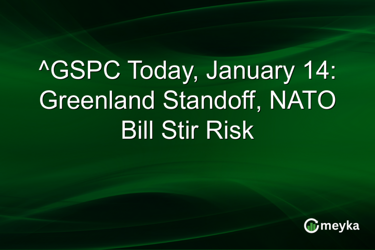 ^GSPC Today, January 14: Greenland Standoff, NATO Bill Stir Risk