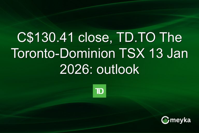 C$130.41 close, TD.TO The Toronto-Dominion TSX 13 Jan 2026: outlook