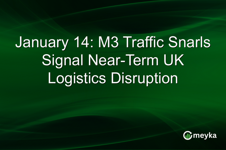 January 14: M3 Traffic Snarls Signal Near-Term UK Logistics Disruption
