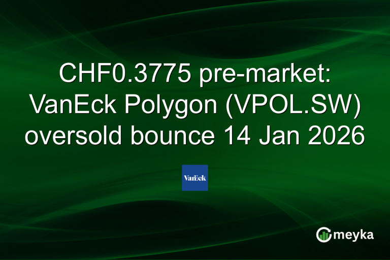 CHF0.3775 pre-market: VanEck Polygon (VPOL.SW) oversold bounce 14 Jan 2026
