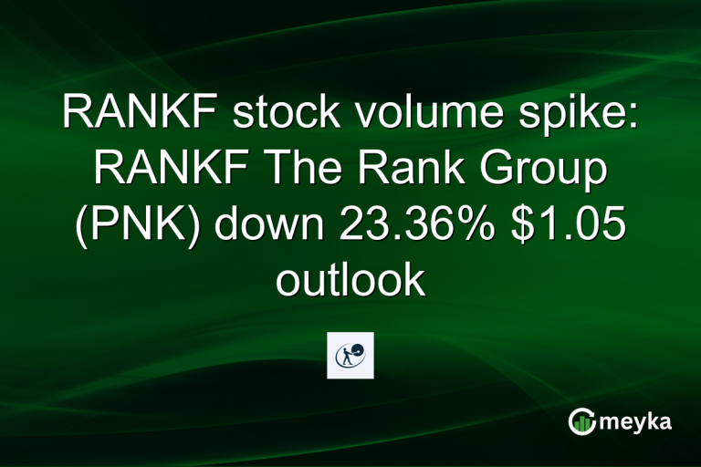 RANKF stock volume spike: RANKF The Rank Group (PNK) down 23.36% $1.05 outlook