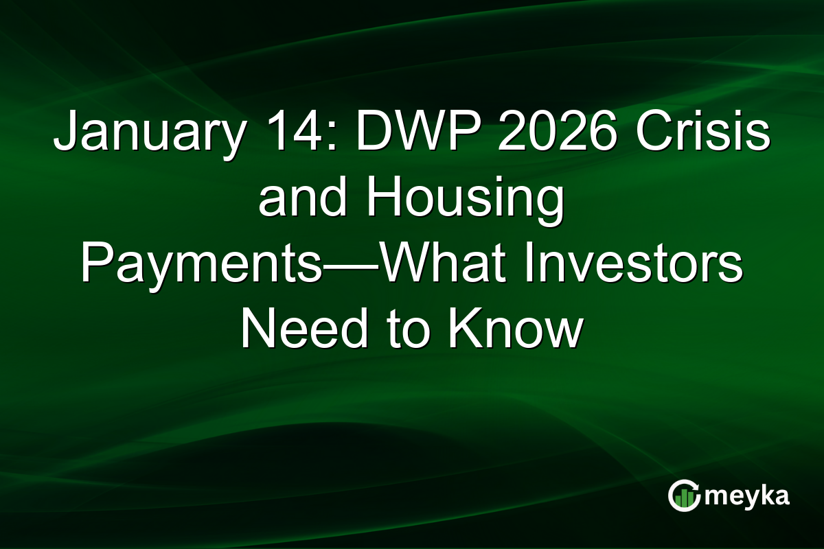 January 14: DWP 2026 Crisis and Housing Payments—What Investors Need to Know