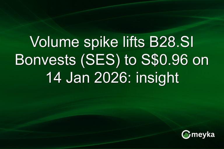 Volume spike lifts B28.SI Bonvests (SES) to S$0.96 on 14 Jan 2026: insight