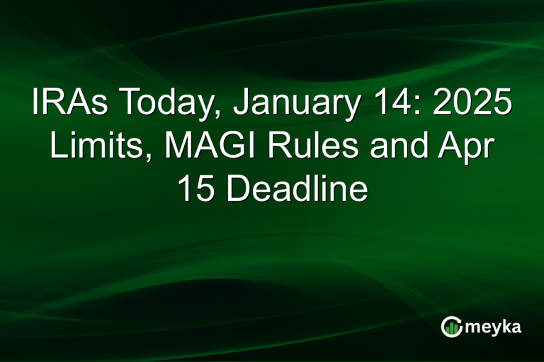 IRAs Today, January 14: 2025 Limits, MAGI Rules and Apr 15 Deadline