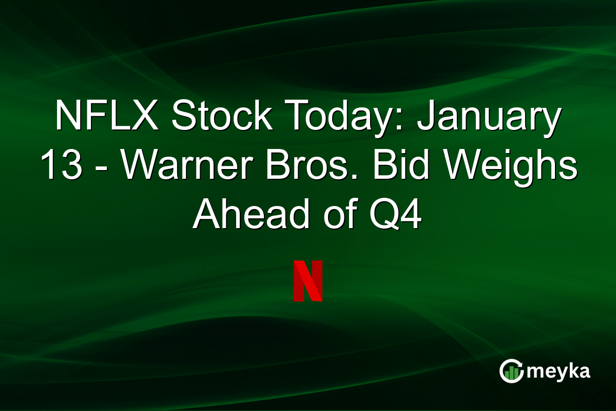 NFLX Stock Today: January 13 - Warner Bros. Bid Weighs Ahead of Q4