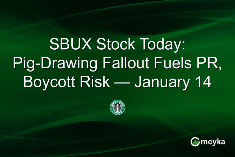 SBUX Stock Today: Pig-Drawing Fallout Fuels PR, Boycott Risk — January 14