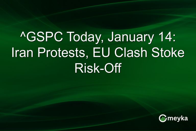 ^GSPC Today, January 14: Iran Protests, EU Clash Stoke Risk-Off