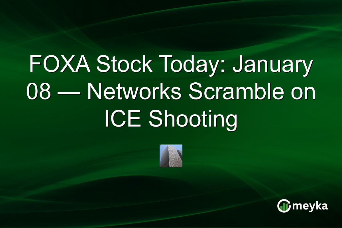 FOXA Stock Today: January 08 — Networks Scramble on ICE Shooting