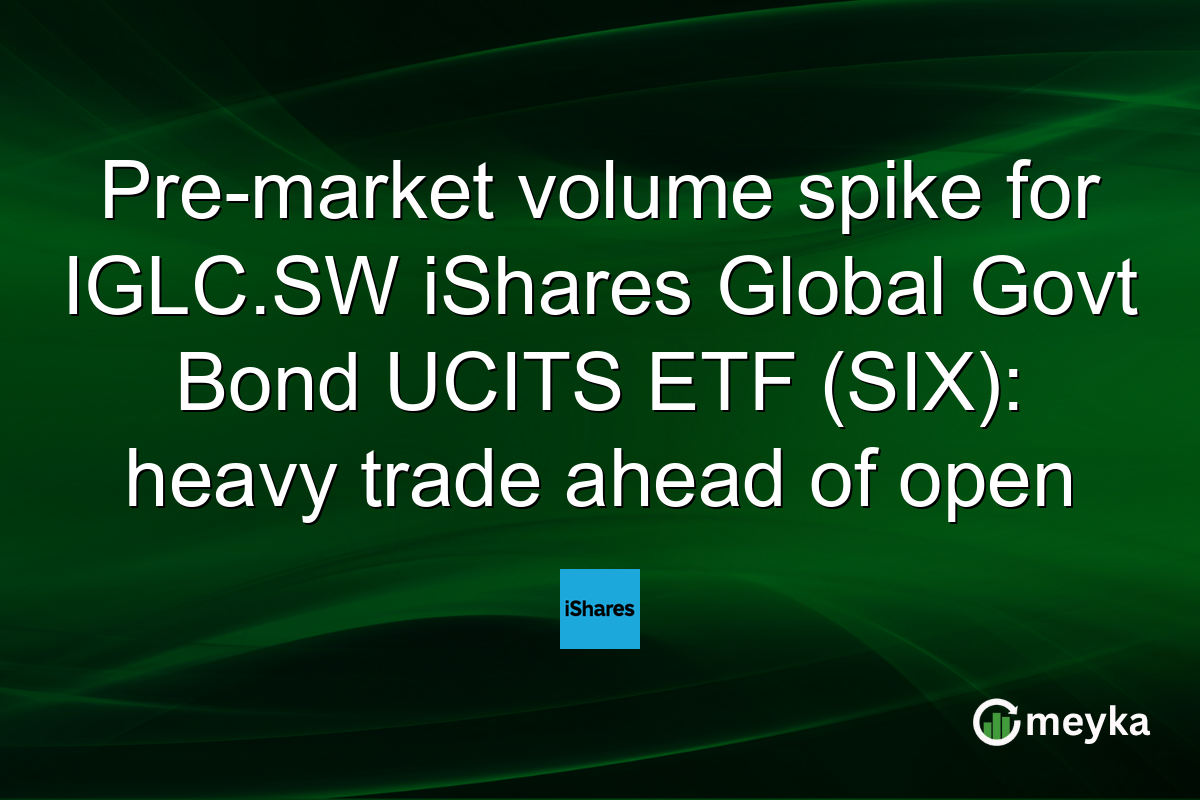 Pre-market volume spike for IGLC.SW iShares Global Govt Bond UCITS ETF (SIX): heavy trade ahead of open