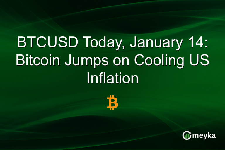 BTCUSD Today, January 14: Bitcoin Jumps on Cooling US Inflation