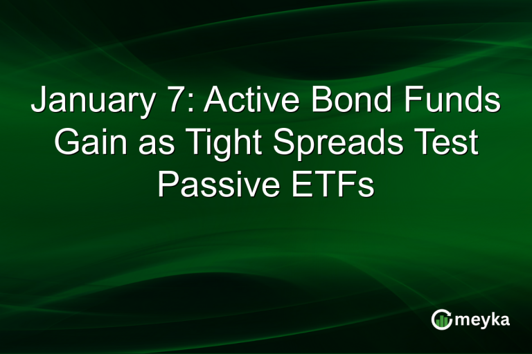 January 7: Active Bond Funds Gain as Tight Spreads Test Passive ETFs