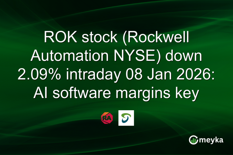 ROK stock (Rockwell Automation NYSE) down 2.09% intraday 08 Jan 2026: AI software margins key
