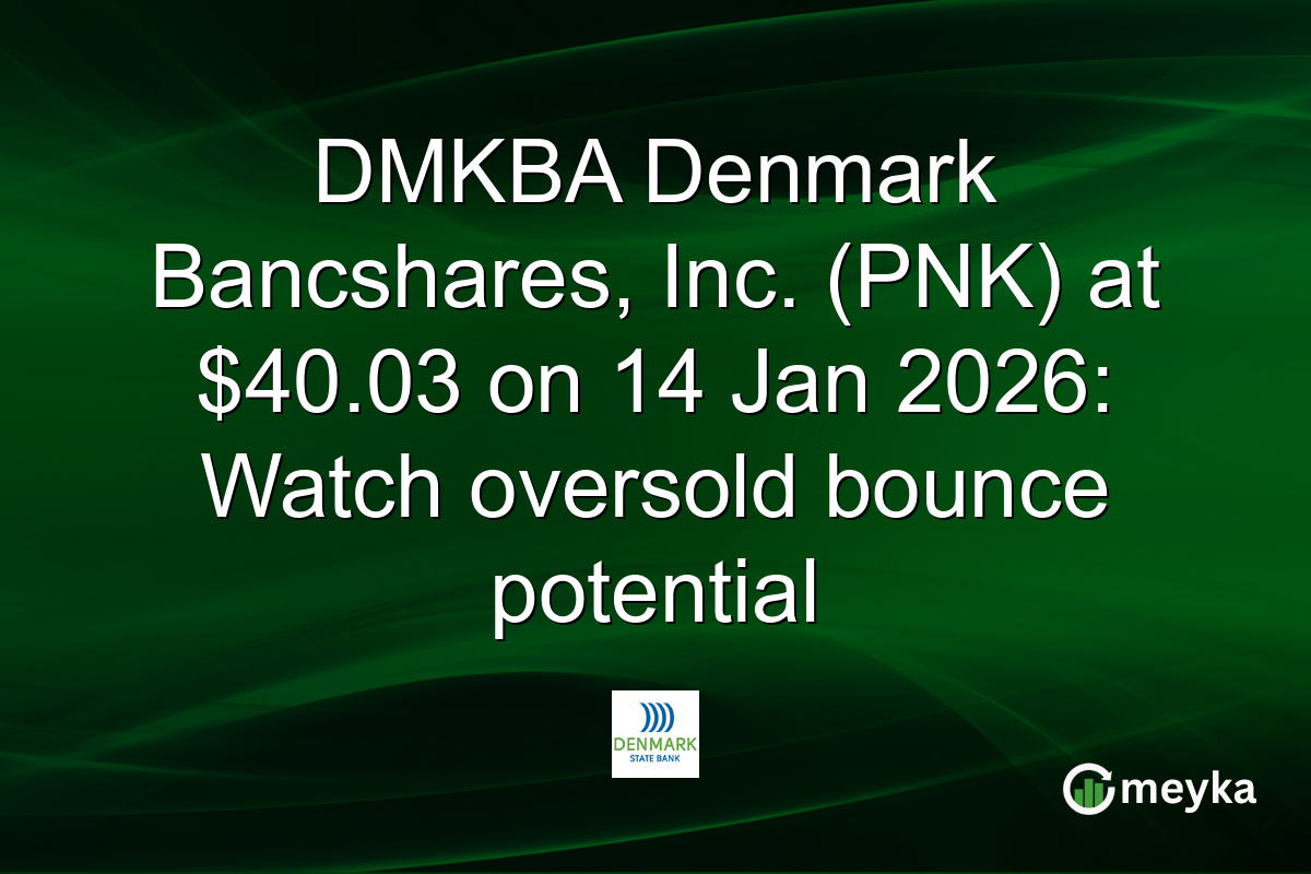 DMKBA Denmark Bancshares, Inc. (PNK) at $40.03 on 14 Jan 2026: Watch oversold bounce potential