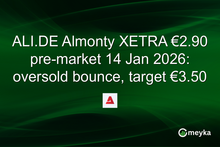 ALI.DE Almonty XETRA €2.90 pre-market 14 Jan 2026: oversold bounce, target €3.50