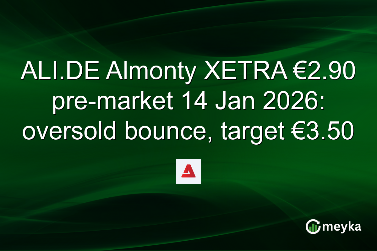 ALI.DE Almonty XETRA €2.90 pre-market 14 Jan 2026: oversold bounce, target €3.50