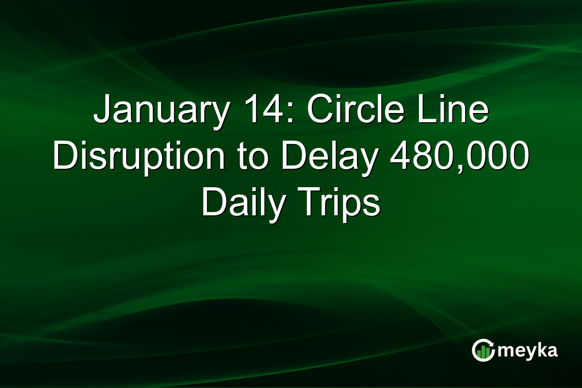 January 14: Circle Line Disruption to Delay 480,000 Daily Trips