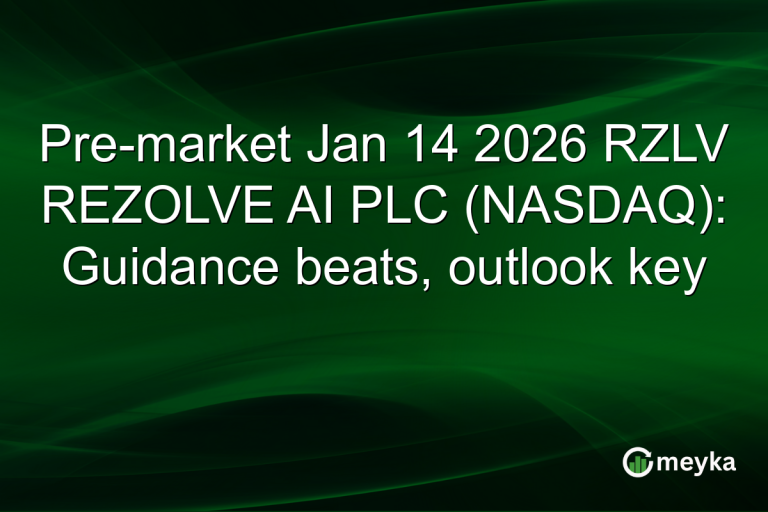 Pre-market Jan 14 2026 RZLV REZOLVE AI PLC (NASDAQ): Guidance beats, outlook key