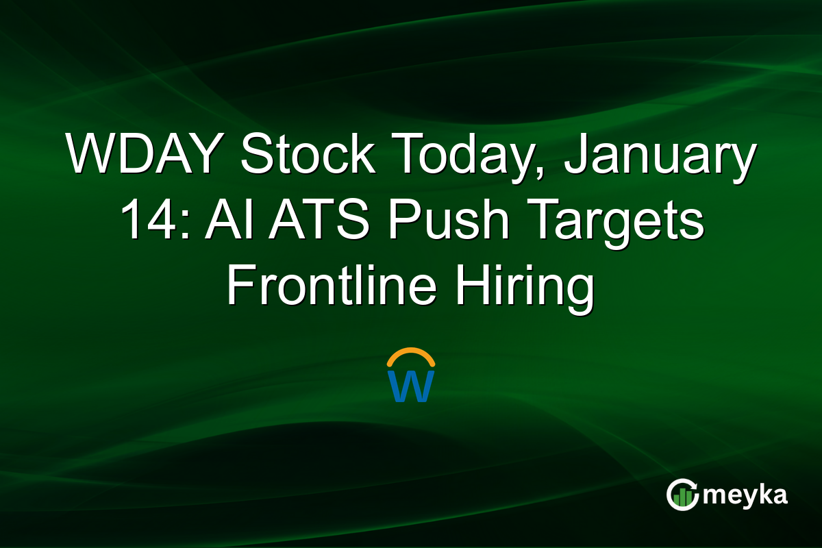WDAY Stock Today, January 14: AI ATS Push Targets Frontline Hiring