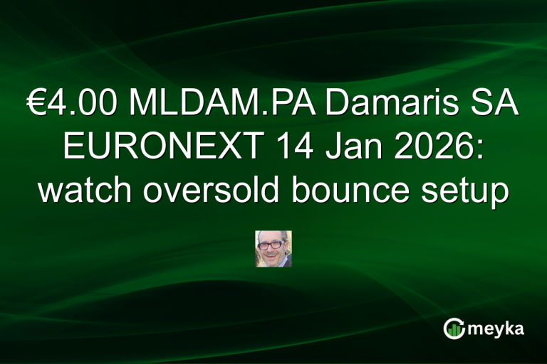 €4.00 MLDAM.PA Damaris SA EURONEXT 14 Jan 2026: watch oversold bounce setup