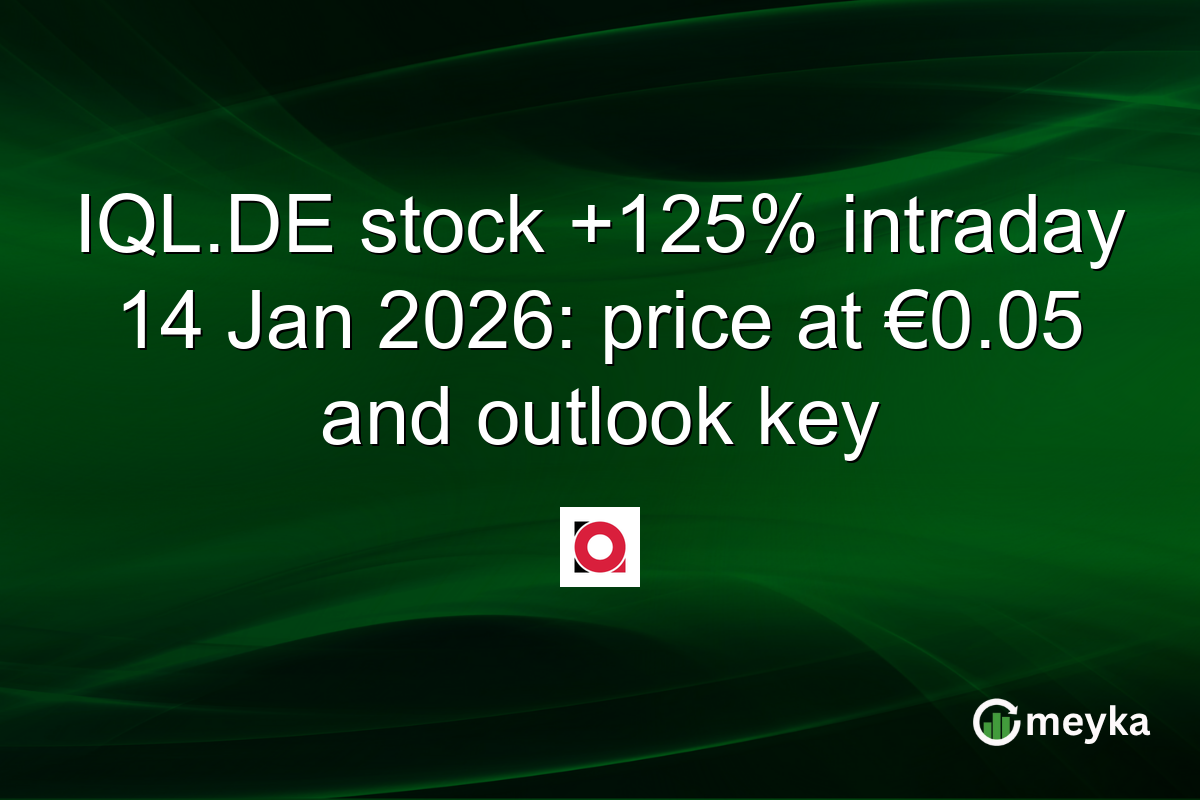 IQL.DE stock +125% intraday 14 Jan 2026: price at €0.05 and outlook key