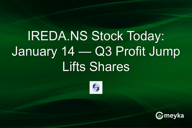 IREDA.NS Stock Today: January 14 — Q3 Profit Jump Lifts Shares