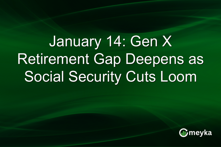 January 14: Gen X Retirement Gap Deepens as Social Security Cuts Loom
