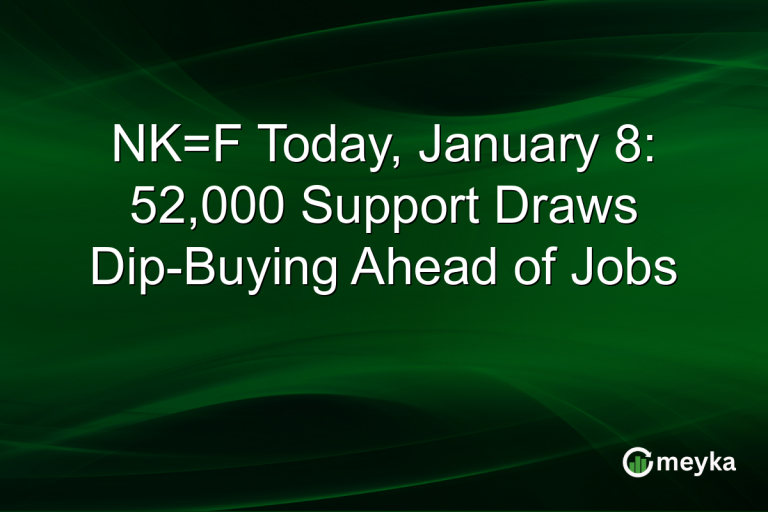 NK=F Today, January 8: 52,000 Support Draws Dip-Buying Ahead of Jobs
