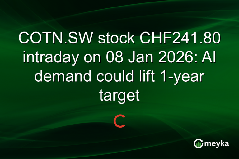 COTN.SW stock CHF241.80 intraday on 08 Jan 2026: AI demand could lift 1-year target