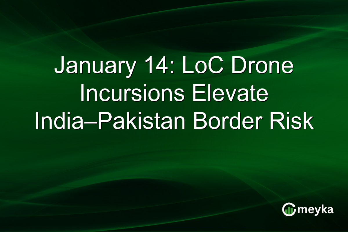 January 14: LoC Drone Incursions Elevate India–Pakistan Border Risk